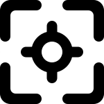 Focus Point Round 844 SVG Icon